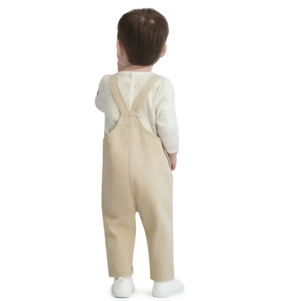 NEW Boys Sz 12 Months BLUEY Embroidered Overalls & Long Sleeve Shirt 2 Pc Outfit